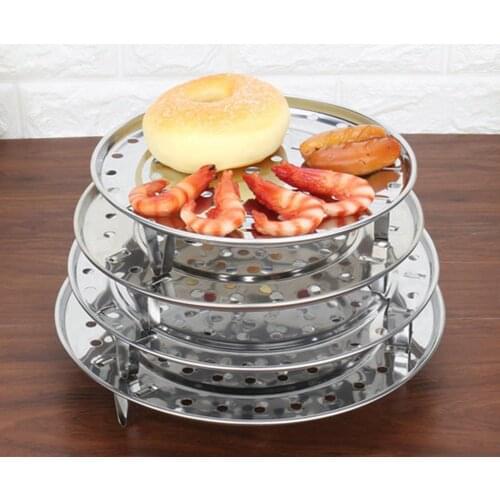 1 PC Multifunction Steamer Shelf Cookware Stainless Steel Steamer Rack Durable Pot Steaming Tray Stand Kitchen Cooking Accessory