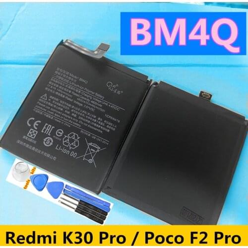 100% Original Replacement Battery BM4Q For Xiaomi Redmi K30 Pro K30Pro For Pocophone Poco F2 Pro Battery 4700mAh