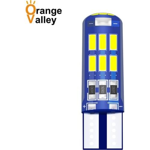 100PCS T10 194 W5W 501 15 SMD LED 4014 Car Silica gel Auto Clearance Lights Reading Light Marker Lamps DC 12V