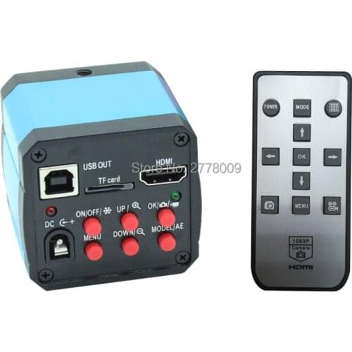 1080P 14MP HDMI USB Industry Video Microscope Camera lens TF Card Video Recorder Computer Phone Motherboard Repair Testing