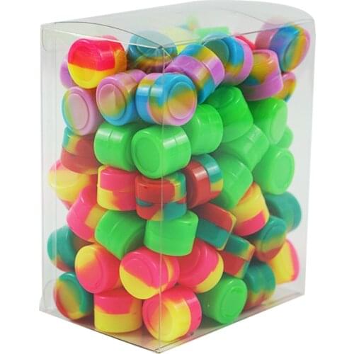 2ml x 100 piece Silicone container Non-stick BHO Concentrate Container Oil Box Dabber Silicone Storage Container Electronic