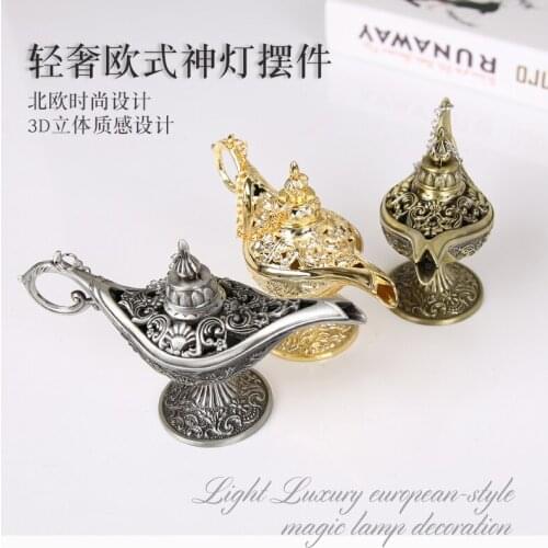 2020 Vintage Style Zinc Alloy Wishing Lights Decoration Office Home Desktop Crafts Gift Collection Stove Aromatherapy Pot