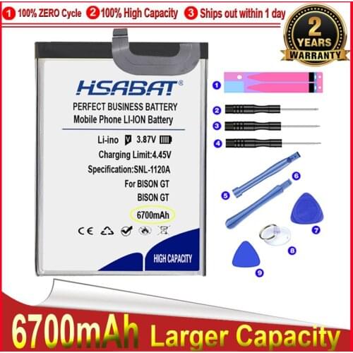 HSABAT 0 Cycle 5800mAh Battery for UMIDIGI BISON GT 6.67 inch Smartphone Replacement Accumulator