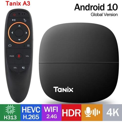 Android 10.0 Tanix A3 Allwinner H313 1GB RAM 8GB ROM Smart tv Box TanixA3 2.4G WIFI TVBox 4K Media Player vs X96Q Set top box