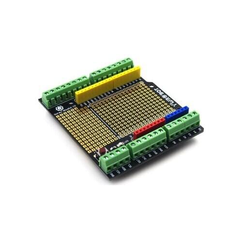 Free Ship 2PCS For Arduino Screw Shield Binding Post Prototype Expansion Board 68*80mm Screw Shield V2 Compatible UNO R3