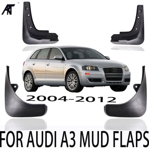 4PCS/SET FRONT REAR MUD FLAPS FIT FOR AUDI A3 2004-2012 SPORTBACK HATCHBACK SPLASH GUARDS ACCESSORIES MUD FLAPS
