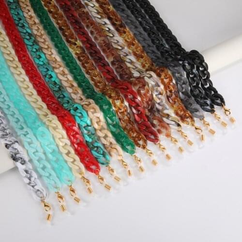 Teamer Acrylic Sunglasses Chain Women Chains for Glasses Strap Cord Mask Holder Eyewear Accessories Necklace Retainer Lanyard