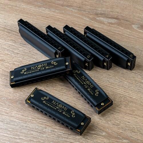 Deluxe Seven Piece Harmonica Set - G, A, Bb, C, D, E, F Key Pack