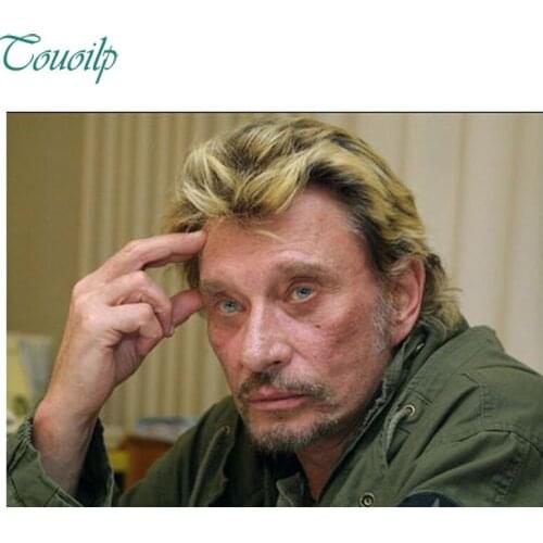 Johnny hallyday diamant peinture Superstar chanteur point de croix ronde Strass broderie en plastique craftsFull diamant peintur