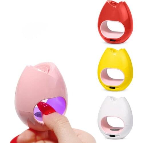 16W Mini Nail Dryer Portable Non-Irritating USB Charging Quick-Drying ABS Nail Phototherapy Machine for Nail Salon