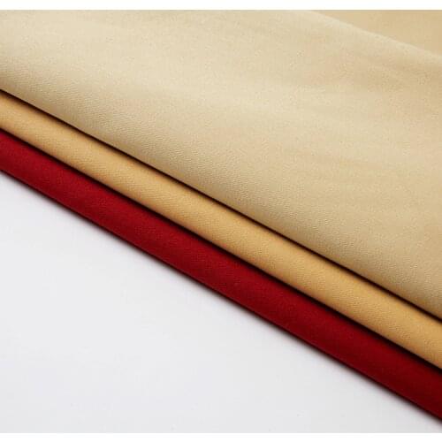 Soft Brushed Cotton Fabric Stretch Twill Fabric For Dress Pants Skirt, Solid Black White Red Pink Blue Yellow Grey by the meter