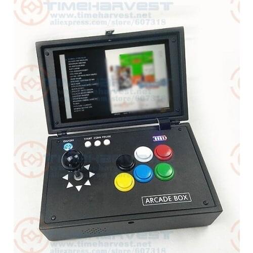 Raspberry Pi 3B+ 10 Inch LCD Video Game Console Includes 14K Games Installed Recalbox Mini Arcade Machine Portable Game Joystick