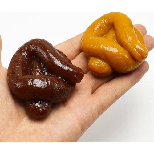 Realistic Sticky Mischief Turd Gag Shits Poop Fake Feces Turd Classic Shit Practical Gag Funny Joke Gadget Toy
