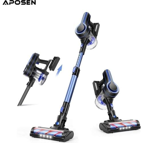 APOSEN Handheld Wireless Vacuum Cleaner OLED Display Portable Cordless 24000Pa All in one Dust Collector floor Carpet Cleaner