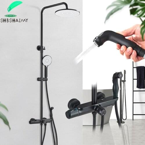SHBSHAIMY Black Shower Faucets