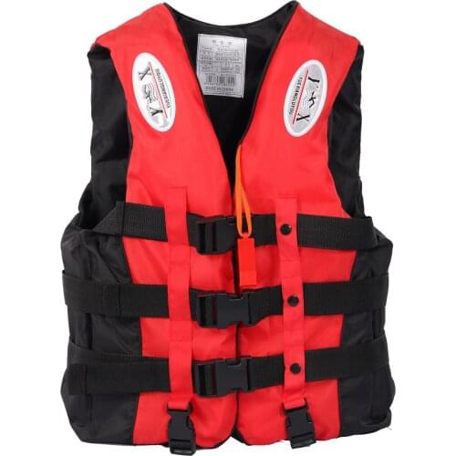 Polyester Adult Life Vest Jacket Swimming Boating Drifting Life Vest with Whistle S-XXXL Sizes Water Sports Safety Man Jacket