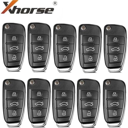 XHORSE XKA600EN X003 for Audi A6L Q7 Type Universal Wire Remote Key 3 Buttons X003 10pcs/lot