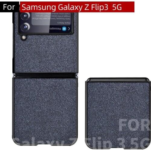 Back is Cloth Material New Case For Galaxy Z Flip 3 Case For Galaxy Z Flip3 5G Case