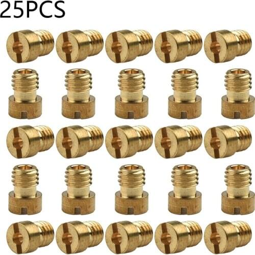 25pcs/set Motorcycle Main Jet 55-115 M5 5mm Replacement Accessories For Dellorto Carburetor Vergaser SHA SHBC SHB
