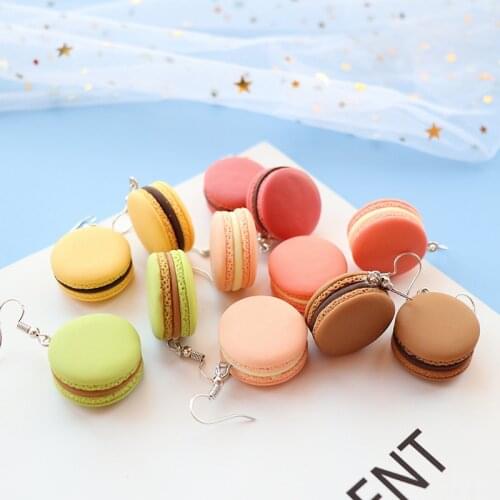 10pcs/12pcs/pack Resin Macaron Charms Pendants for decoration necklace earring key chain Jewelry Making