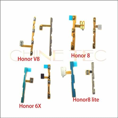 10pcs for Huawei Honor 8 Honor8 lite Honor 6X V8 Power On/Off Key + Volume Up/Down Side Button Flex Cable for Honor8 Honor 6X