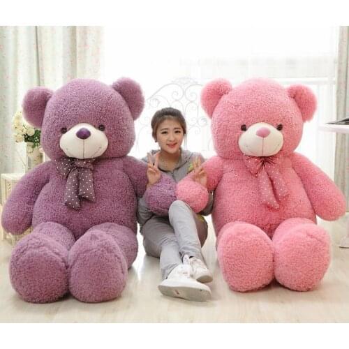 160cm pink or purple teddy bear plush toy soft hugging pillow Valentines Day present birthday gift w5464
