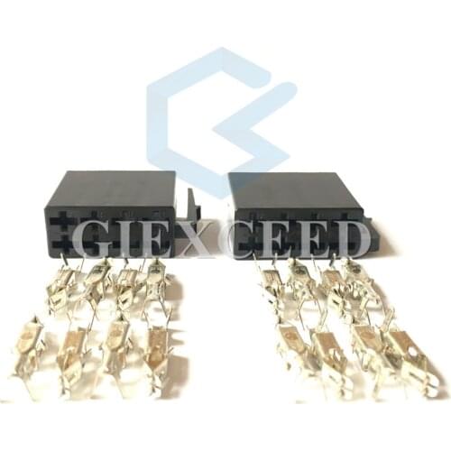 2 Sets 8 Pin 10487 Universal Car Radio ISO Connector Female Car Radio Connector Adaptor Plug Use For Wire Harness