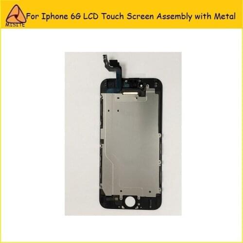 2PCS/LOT AAA+ LCD Touch Screen Digitizer for Iphone 6/6G 4.7'' LCD Touch Screen Digitizer Assembly+LCD Metal Repair parts