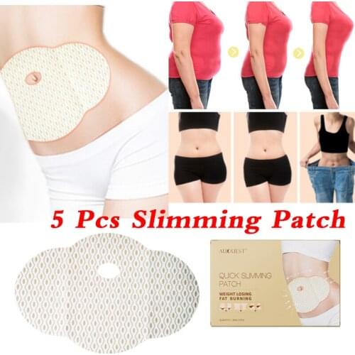 5 Pcs Slimming Patch Navel Sticker Quick Slimming Fast Burning Lose Weight Cellulite Fat Burner Abdomen Body Shaper Slimer Tools