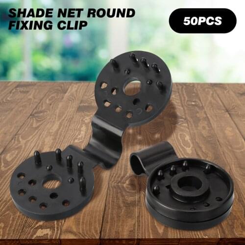 50pcs Sunshade Net Clip Garden Greenhouse Shade Net Hang Fix Clamp Plastic Grommet Fence Netting Fastener Installation Tools