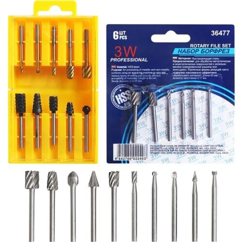 6pcs dremel rotary tool mini drill bit set cutting tools for woodworking knife wood carving tools kit wood tools accessories