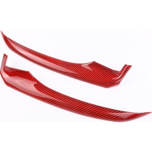 ABS Red Carbon Fiber Style Front Bumper Corner Trim Cover for Toyota Camry 2018 decoration interior Car Styling Accessories