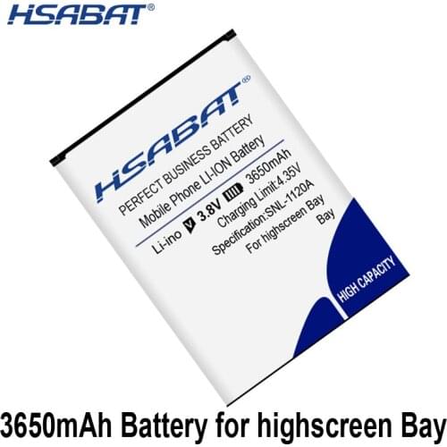 HSABAT Bay 3650mAh Battery for Highscreen Bay Batteries