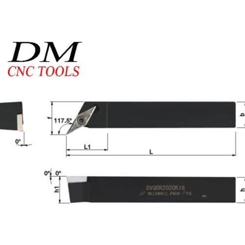 FREE shipping SVQBL 1212H11/1616H11/2020K16 Lavorazione dei Metalli Cutter Tornio CNC Arbor Esterno Tornitura Portautensili