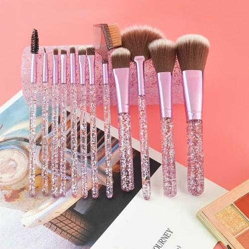 Glitter 12pcs Makeup Brush Unicorn Eye Brushes Set Eyeliner Eyebrow Eyeshadow Makeup Brushes Set Cosmetic Beauty maquiagem Tools