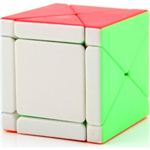 Cubing Classroom X 3x3x3 Skew Stickerless Speed Magic Cube 3D IQ Game Twist Puzzle Toy Brain Teaser 3x3 Moyu Multi-Color ABS