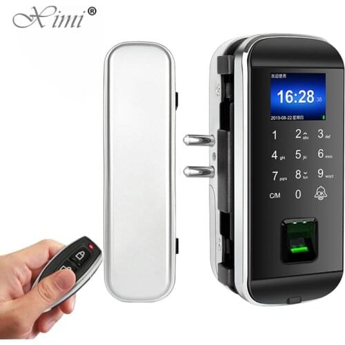 Fingerprint Framel Glass Digital Electronic RFID Card Door Lock For Home Anti-theft Office Standalone Smart Door Lock
