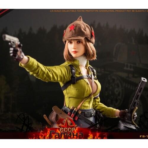 FS73036 Flagset 1/6 Soviet Tank Lieutenant Galina Figure Model Full Set 12'' Female Action Doll Toy In Stock