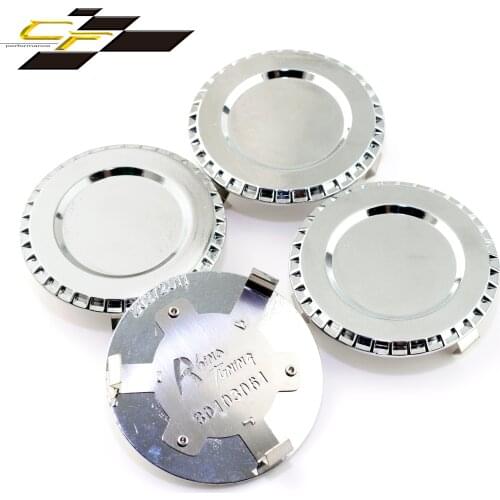 Hub Caps 4pcs 60mm 56mm Universal Wheel Center Caps Rim Metal Clip Zinc Alloy For Car Refit Auto Accessorie