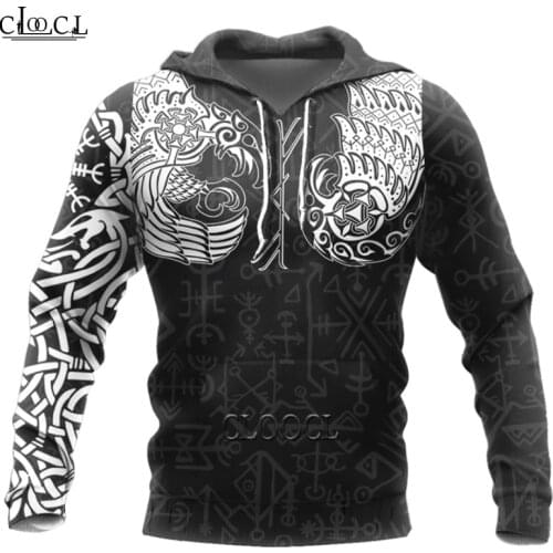 HX Viking Odin Style Hoodie Fashion Sweatshirt Fashion New Men Women 3D Print Long sleeve Hoody Coat Free Shipping