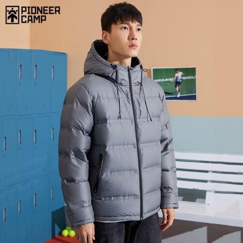 Pioneer Camp Winter 90% Duck Down Jackets Men Windproof Hooded Warm Outdoor Mens Coats 2020 AYR01031003