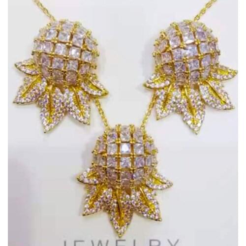 Missvikki Gorgeous Cubic Zirconia Wedding Collection Necklace Earrings Jewellery Set Fashion Luxury Bridal Jewelry Accessories