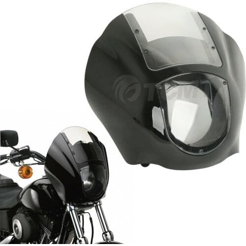 Motorcycle Smoke/Clear Quarter Fairing Windshield For Harley Sportster 883 Sportster 1200 88-Up Super Glide Dyna 95-05
