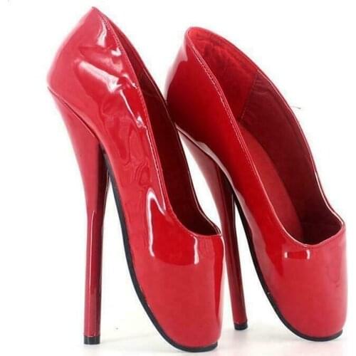 Sexy Womens 18cm Nightclub Costume Ballet Stilettos High heel Shoes Plus Size 36-46 Custom Made Colors