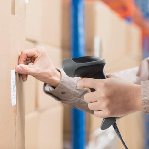 TAH2-1 HOT Handheld Barcode Reader Scanner Wired 1D 2D QR Code Reader for Inventory POS Terminal Transfer