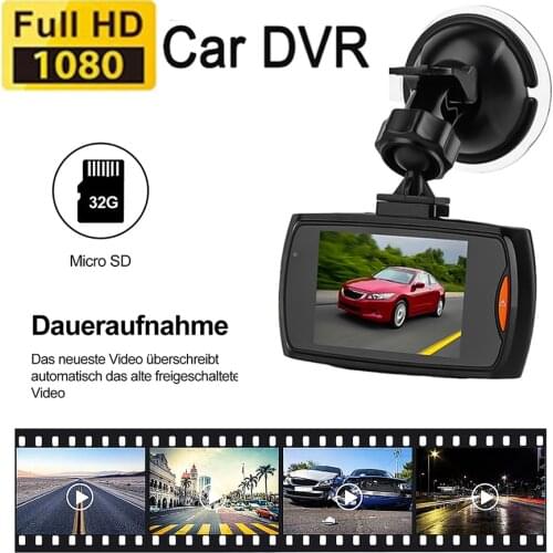 FHD 1080P Dash Cam 2.8 Inch DVR Car Driving Recorder Night Vision Park Monitor G-Sensor Loop Recording Support Rear Camera L02