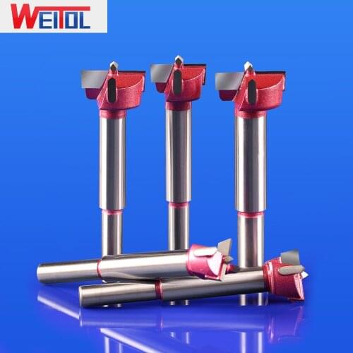 WeiTol free shipping 1 pcs Wood Hole Hinge Cutter Drill Bit Carbide cutters woodworking multiple sizes hole opener