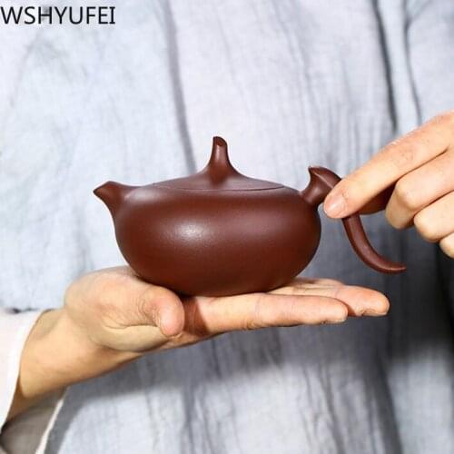 WSHYUFEI Yixing purple clay teapot filter teapot beauties handmade purple clay customized gifts authentic Home tea set 250ml