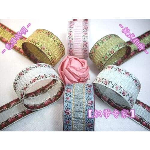 Nations style central gauffer rim jacquard ribbon, 30mm wide, good for bootjacks or watchband