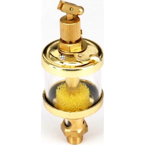 1/8" 1/4" 3/8" BSP Male x 1-1/2" 2" Outer Diameter Brass Sight Gravity Drip Feed Oiler Lubricator Oil Cup For Hit Miss Engine